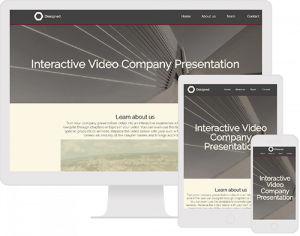 interactive video company presentation template with chapters in video