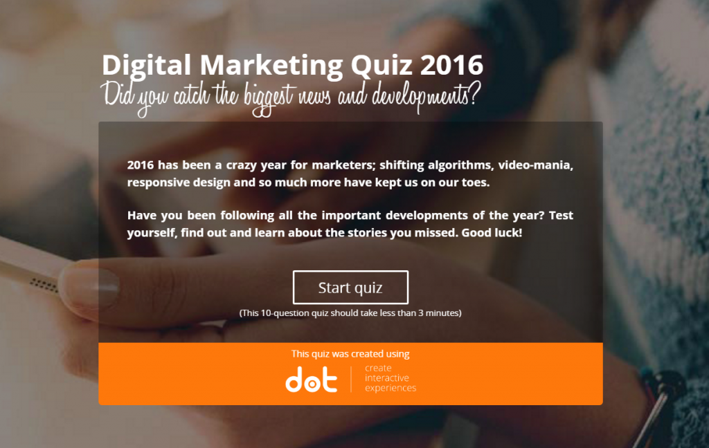 7 Types Of Quizzes For Your Marketing Interactive Content Blog Dot Vu