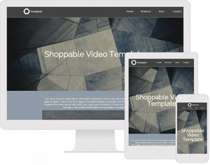 Shoppable product video template