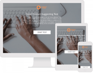 Test that suggests solutions to the customer