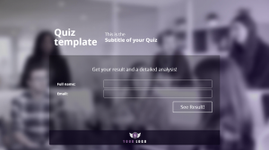 Quiz Template - Challenge your audience to a test in which the results include a score and detailed feedback for each question. Grow your email list by gating the results with an opt-in form.