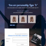 personality test with contest opt-in for your targeted email list