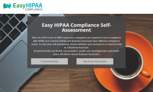 Ask your audience to rate themselves on a likert scale for each question, and score their results with custom feedback. Example: This assessment helps businesses find out to what degree they are compliant with HIPAA regulations and laws, scores their results and offers advice. 