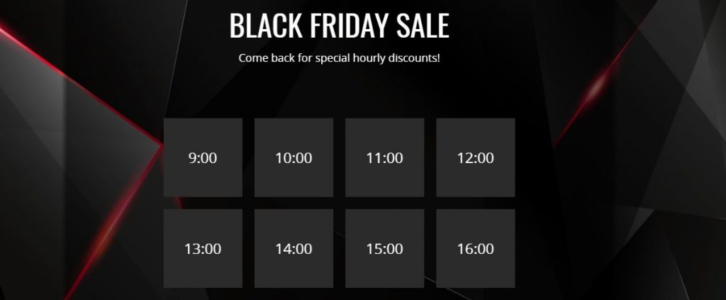 Black-Friday-interactive-content-example for impulse buying
