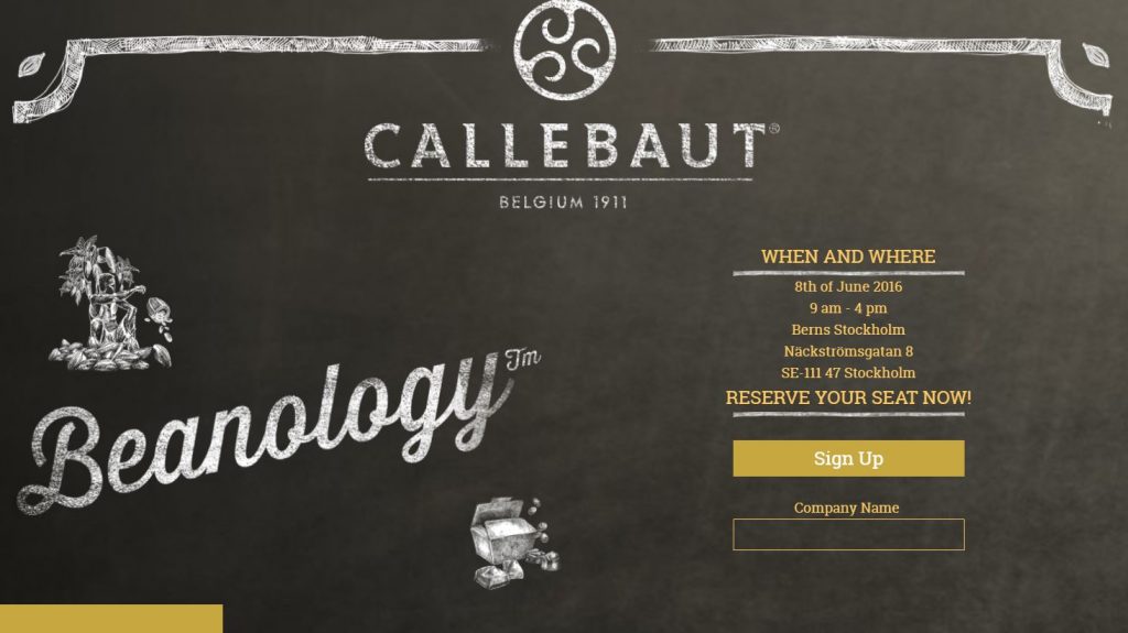 Callebaut exclusive chocolate event promotion 