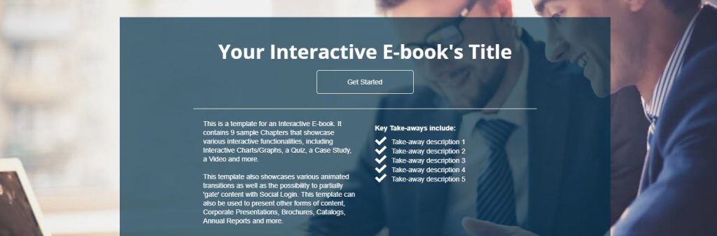 Repurpose content with educational purposes into an interactive-ebook