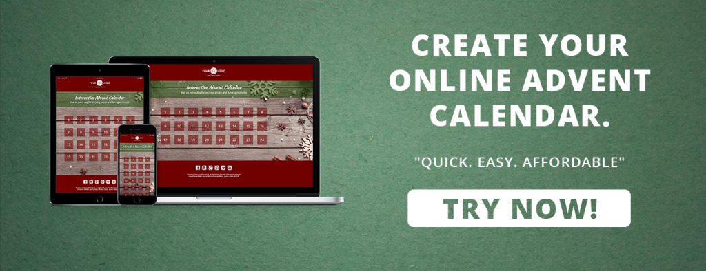 Create your own online advent calendar banner