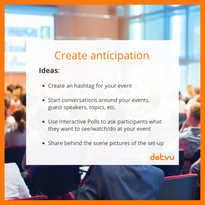 How to promote an event with Interactive Content: Create anticipation