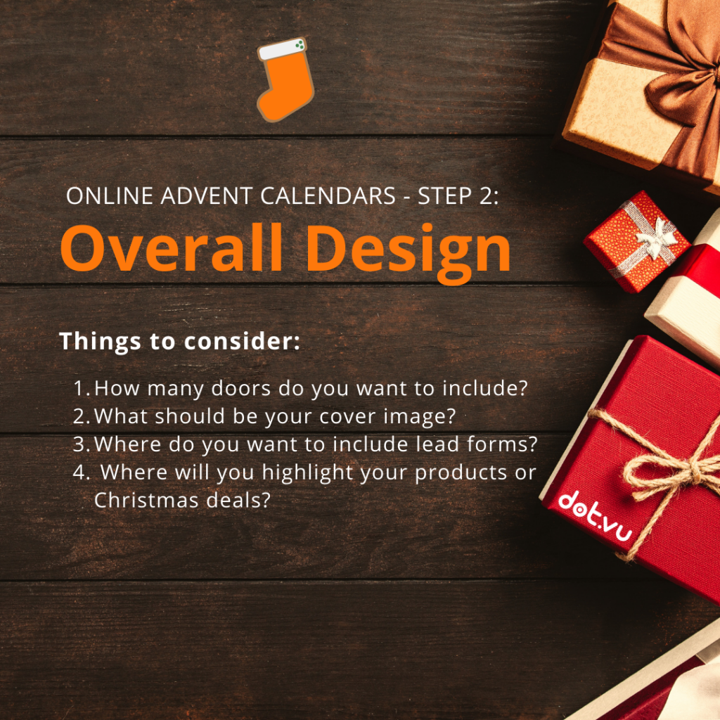 Online Advent Calendars: Step 2 - Overall Design  