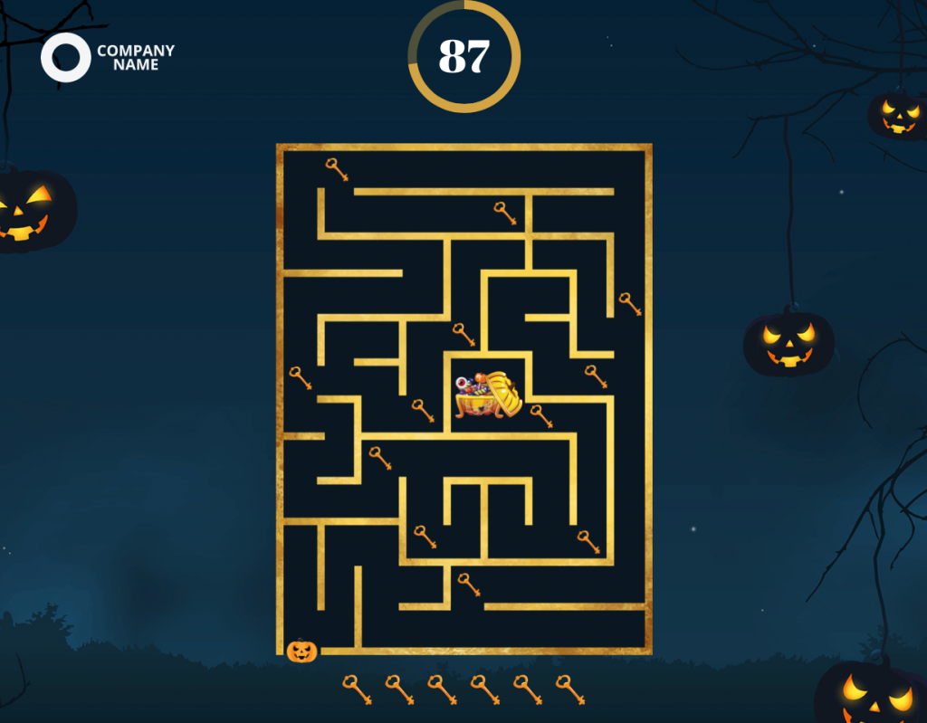 Maze Quest Game for your Halloween marketing by Dot.vu