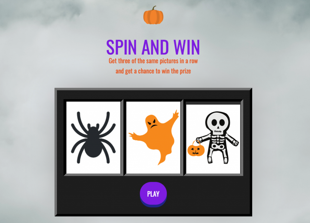 Spin&Win Game for your Halloween promotion by Dot.vu