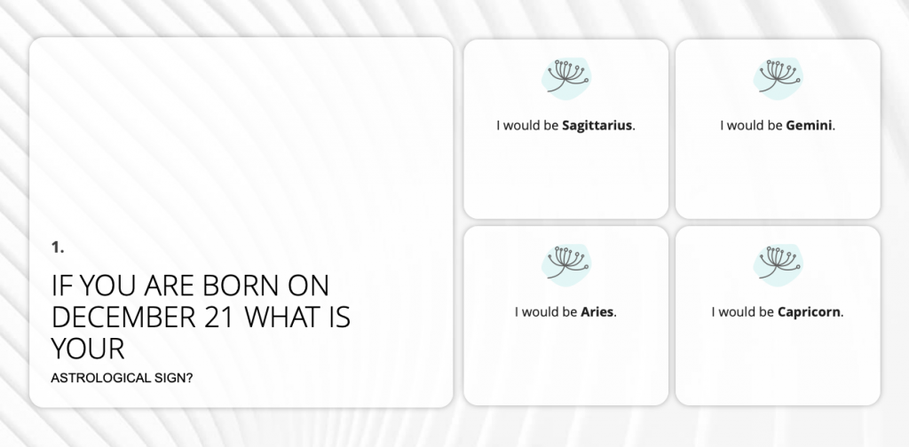 You can embed an Interactive Quiz in your Interactive Flipbook to boost engagement