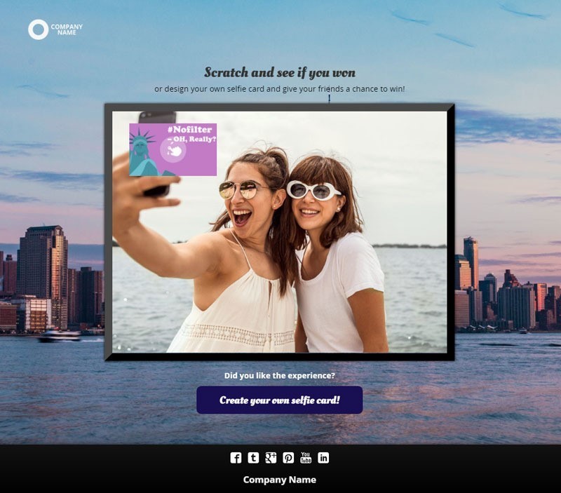 Social interactive content for customer experience in hospitality