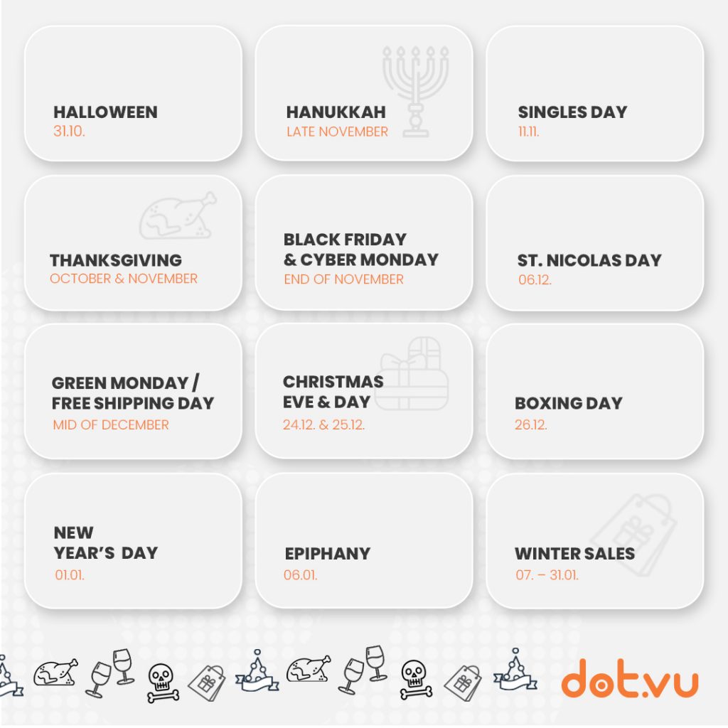 Dot.vu Seasonal Marketing Campaign Calendar for the Holidays