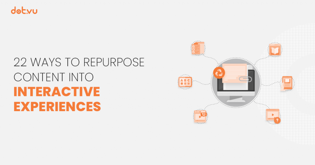 22 remarkable ways to repurpose content into interactive experiences