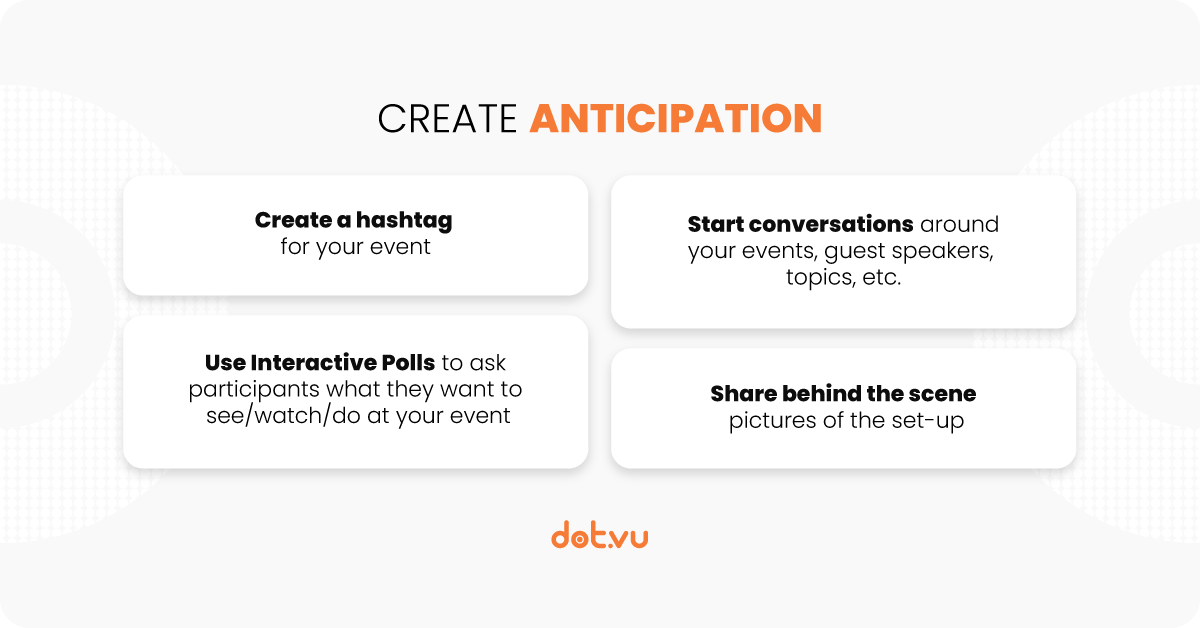 How to promote an event with Interactive Content - Create Anticipation