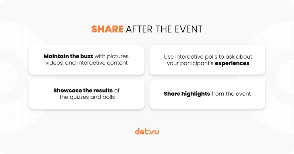 How to promote an event with Interactive Content - Share After the Event