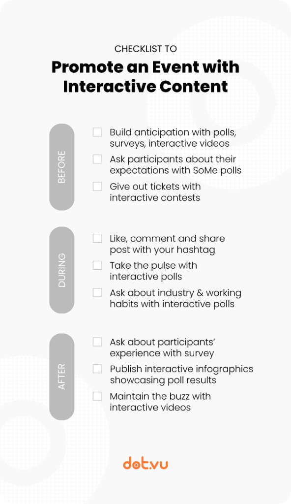 How to Promote an Event with Interactive Content Checklist