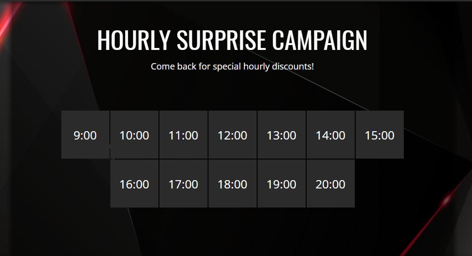 Example of Interactive Experiences for Fashion Marketing Campaigns: Hourly Surprise Campaigns