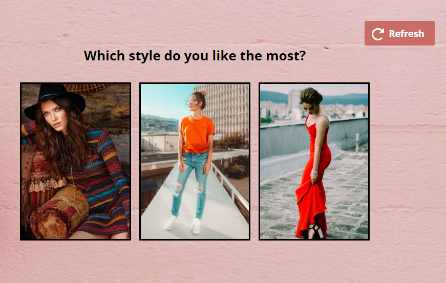 Example of Interactive Experiences for Fashion Marketing Campaigns: Product Recommender