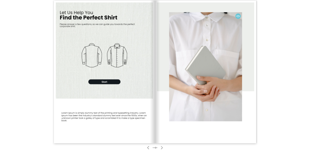 Digital catalog example: B2B Product Catalog Flipbook with embedded Product Recommender 