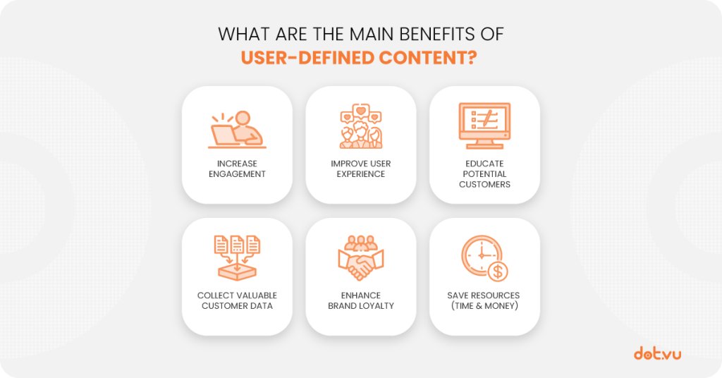 What are the main benefits of User-Defined Content? 