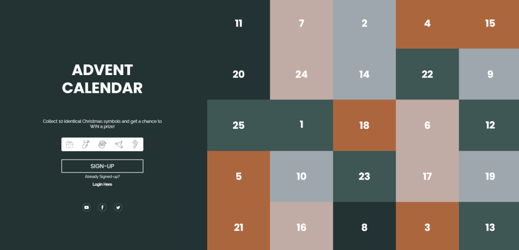 Use a 25 Day Advent Calendar for your next Christmas campaign