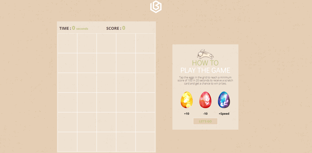 Easter tapping game for your next Easter marketing campaign