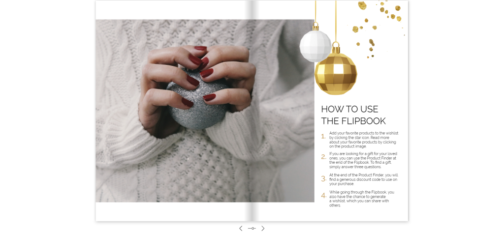 Christmas marketing idea: Flipbook wishlist 