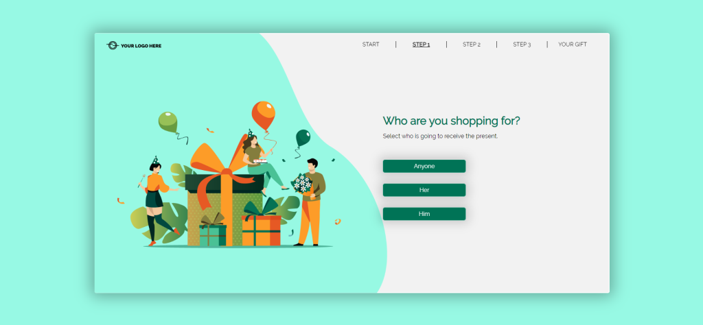 Christmas marketing campaign: a Gift Finder for your customers