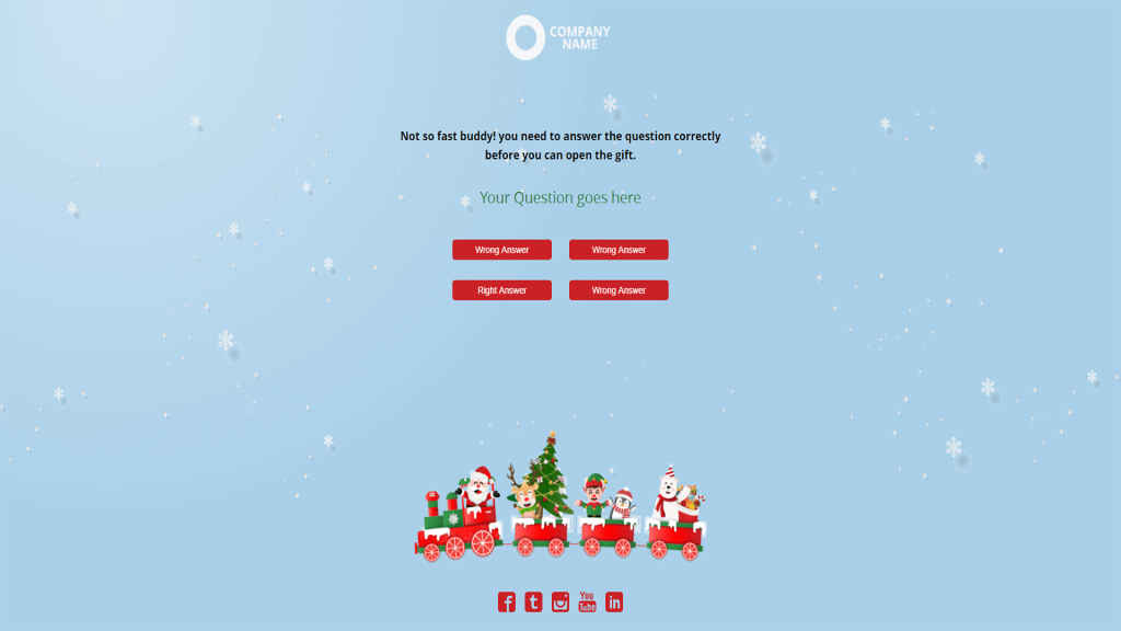 12 Day Advent Calendar Quiz template by Dot.vu