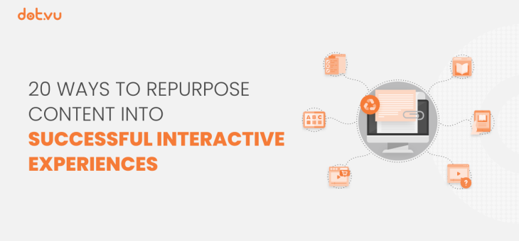 20 Ways To Repurpose Content Into Successful Interactive Experiences