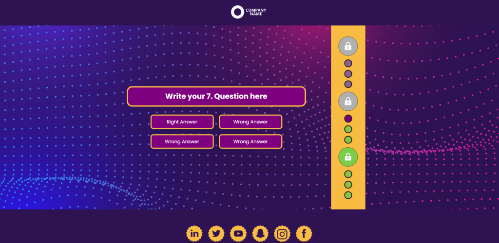 Interactive Quiz template: level up quiz