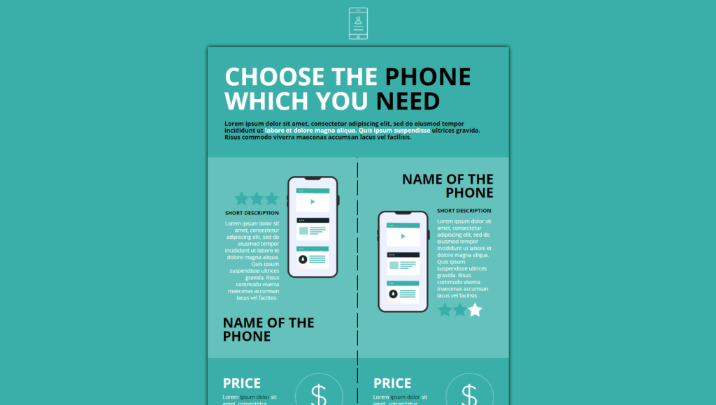 This is an Interactive Comparison Infographic template by Dot.vu