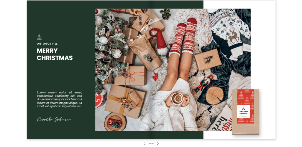 An Advent Calendar Flipbook can be used as an Interactive Catalog to boost sales