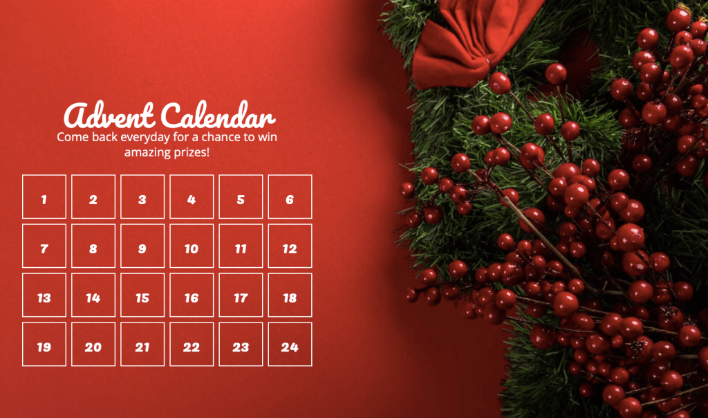 Achieve amazing results with an Online Advent Calendar template