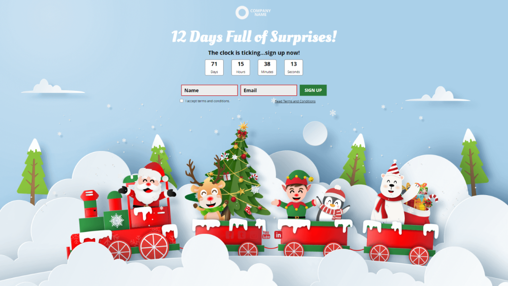 Online advent calendars - Example