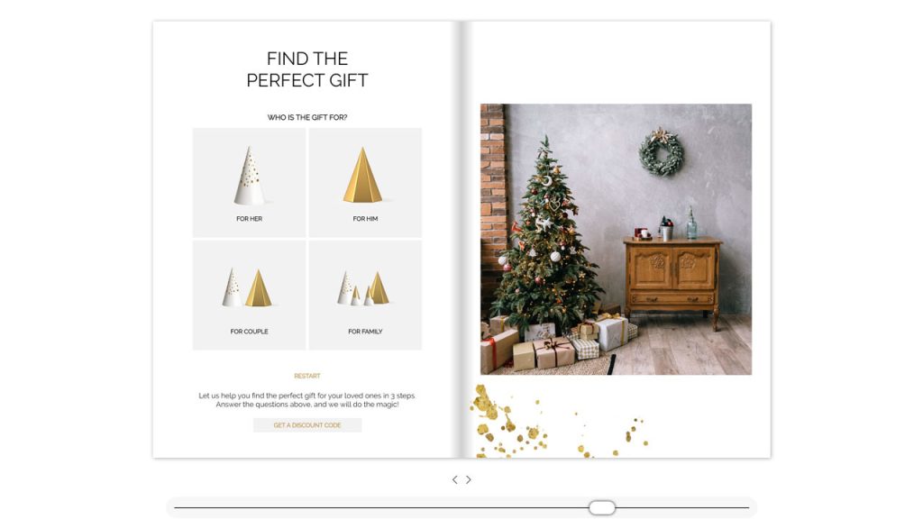 This Christmas Wishlist Flipbook is among the traditional holiday gift guide examples
