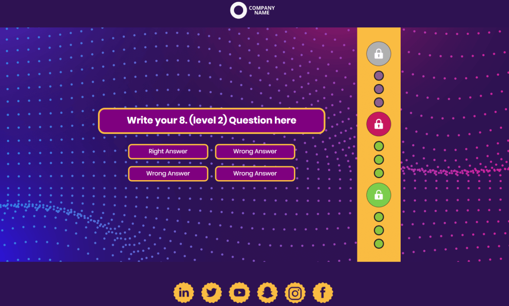 This is a Level up Quiz template by Dot.vu