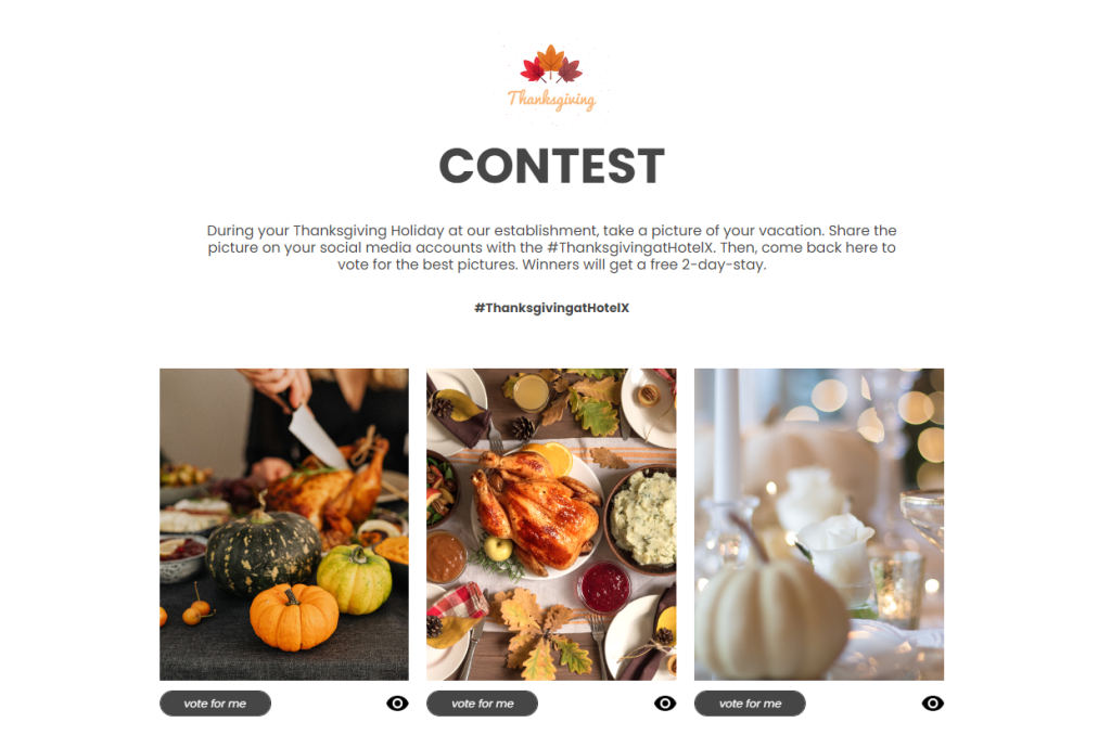 Thanksgiving picture contest