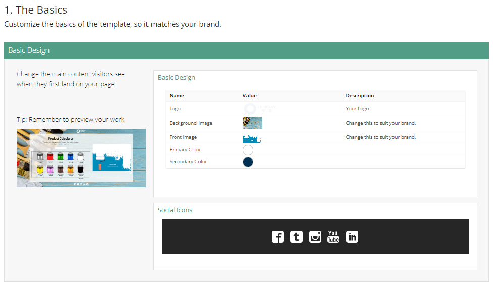 Photo from the Dot.vu Interactive Content Editor: Create an online calculator easily with your custom design