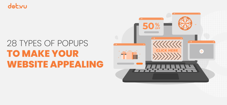 28 Types of popups to make your website appealing