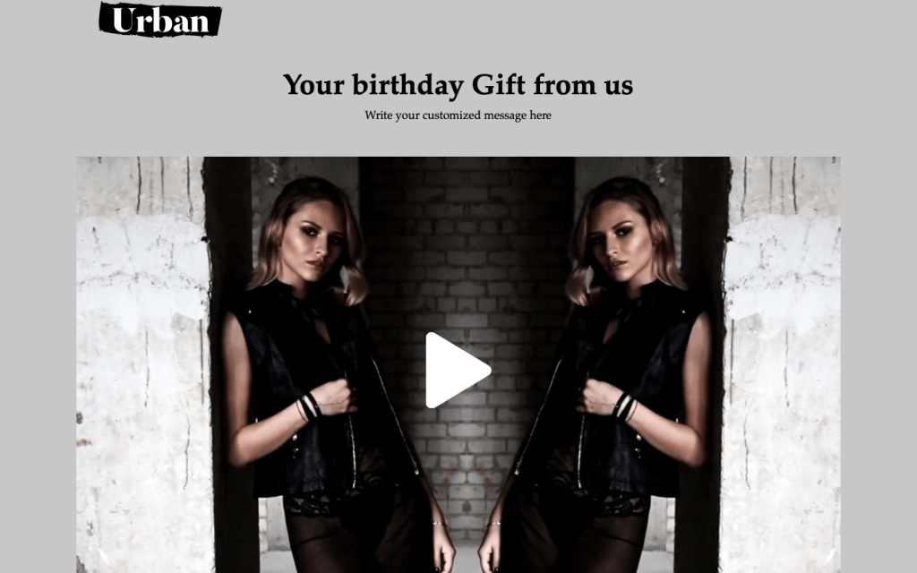 Personalized birthday video template by dot.vu