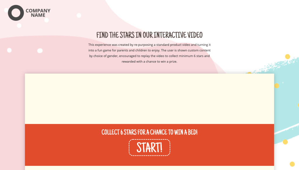 Collect the stars interactive video template by dot.vu
