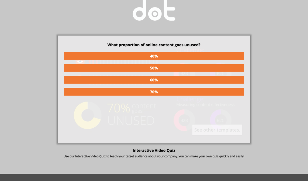 Interactive Video Quiz template by Dot.vu