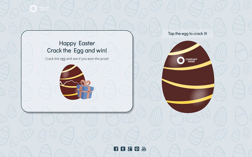 Crack an Easter egg social game template by dot.vu