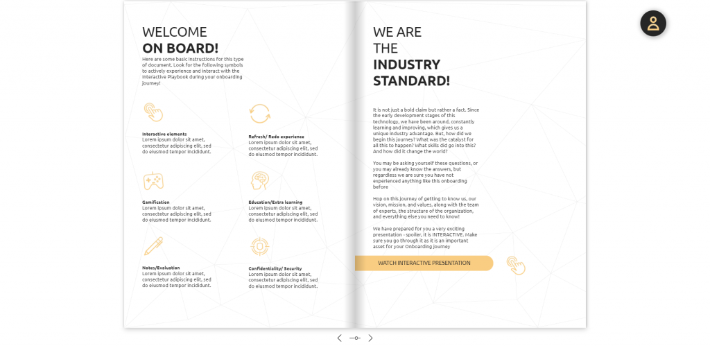 Sales training flipbook template by dot.vu