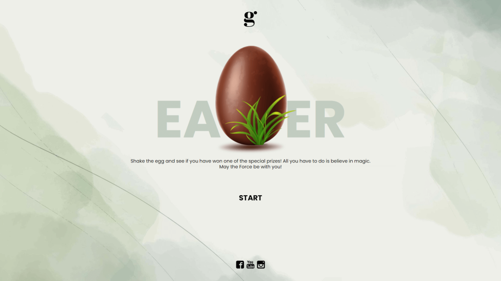Shake the Easter egg template by dot.vu