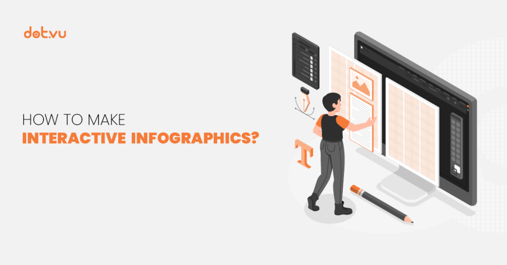 How to make interactive infographics Blog cover by Dot.vu