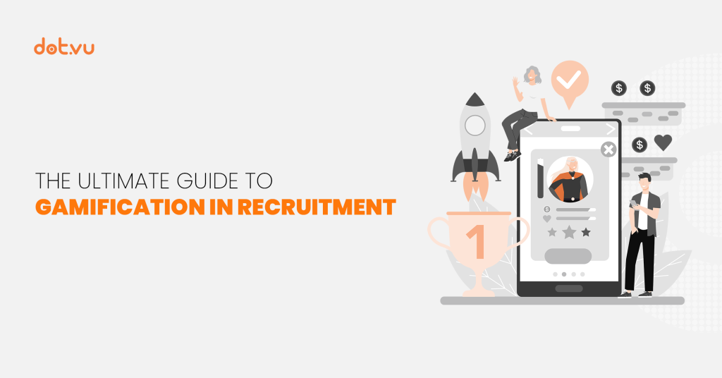 The ultimate guide to gamification in recruitment Blog cover by Dot.vu
